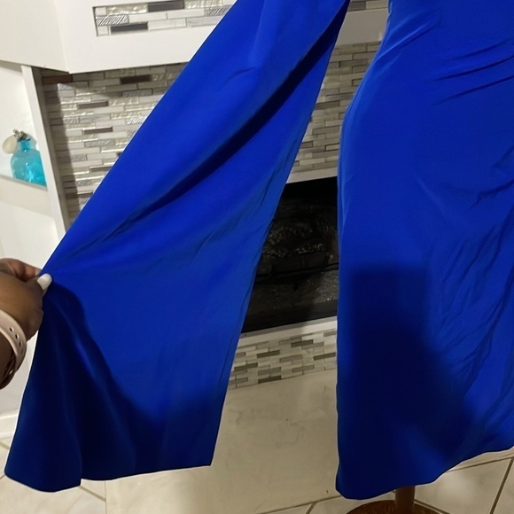 NWT TS Couture cape sleeves dress size S red or blue - Picture 4 of 12